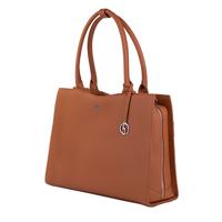 Socha Business Bag Straight Line, 15.6" laptop bag for women -Cognac - thumbnail