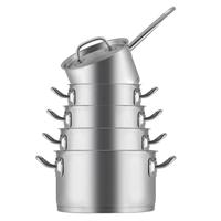 Sola Pannenset Profiline Deluxe - RVS - Kookpan ø 16, 18, 20, 24 cm & Steelpan ø 16 cm - Inductie geschikt - 5 Delig - thumbnail