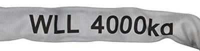 Petex 47204218 Rondstrop Werklast (WLL): 4 t Grijs EN 1492-2 DIN 1492-2