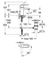 GROHE Eurostyle Cosmopolitan waterbesparende wastafelkraan met waste chroom 2337420e - thumbnail