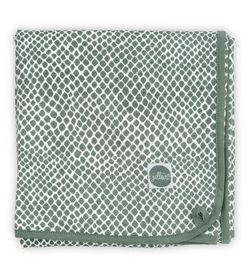 Jollein jersey baby wiegdeken 75x100cm Snake ash green