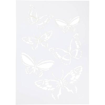 Viva Decor Flexibel sjabloon, vlinders, a4, vel 210x297 mm, 1 stuk