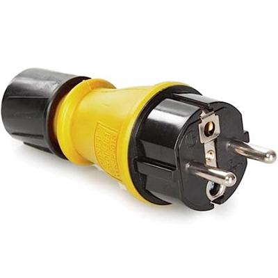Buitenstekker met deksel en kabelwartel penaarde/schuko ip54 Velleman - Velleman