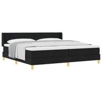 Boxspring bed Zwart en Wit en Zwart 200 x 200 cm Schuim - thumbnail