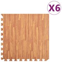 VidaXL Vloermatten 6 st 2,16 ㎡ eva-schuim houtnerfprint - thumbnail