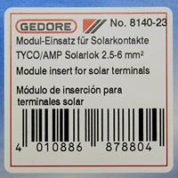 Gedore 8140-23 2078082 Krimpinzetstuk Solar-connectoren 2.5 tot 6 mm² - thumbnail