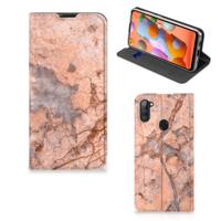 Samsung Galaxy M11 | A11 | Standcase | Marmer Oranje - thumbnail