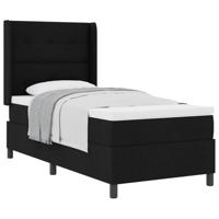 Boxspringbed met matras stof zwart 100x200 cm - thumbnail