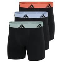 Adidas Boxershorts flex cotton lang 3-pack zwart - thumbnail