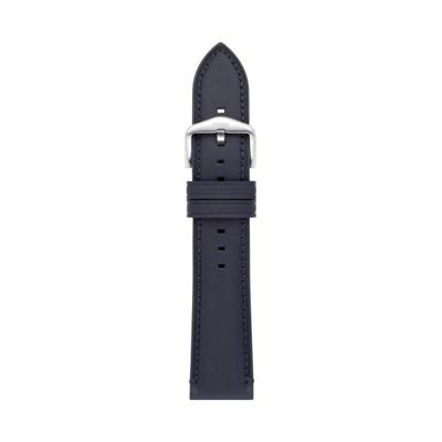 Horlogeband Fossil S221510 Leder Blauw 22mm Horlogeband Fossil S221510 Leder Blauw 22mm