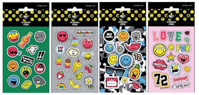 Smiley World Stickers Junior Vinyl 4 Stuks Smiley World Stickers Junior Vinyl 4 Stuks