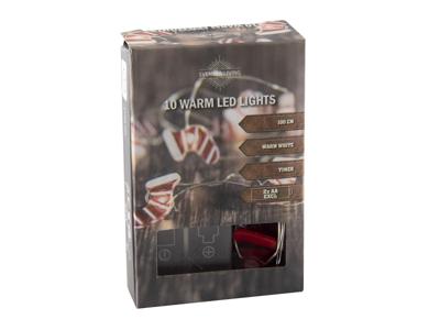 Draadverl kerstsok x10 warmled Timer 2xAA 1M kerst HIT - Hit Draadverl kerstsok x10 warmled Timer 2xAA 1M kerst HIT - Hit