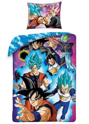 Dragon Ball Z Dekbedovertrek Super Sayens - 140 x 200 cm - Katoen - 70 x 90 cm Dragon Ball Z Dekbedovertrek Super Sayens - 140 x 200 cm - Katoen - 70 x 90 cm