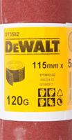 DeWALT DT3582 P120 Schuurpapier rol 5m x 115mm - thumbnail