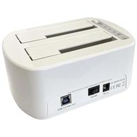 LC-Power LC-DOCK-U3-VI basisstation voor opslagstations USB 3.2 Gen 1 (3.1 Gen 1) Type micro-B Wit - thumbnail