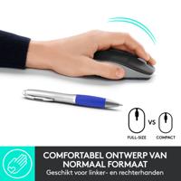 Logitech M190 Muis Radiografisch Optisch Middelgrijs 3 Toetsen 1000 dpi - thumbnail