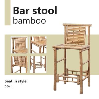 Barkrukken 2 st bamboe Barkrukken 2 st bamboe