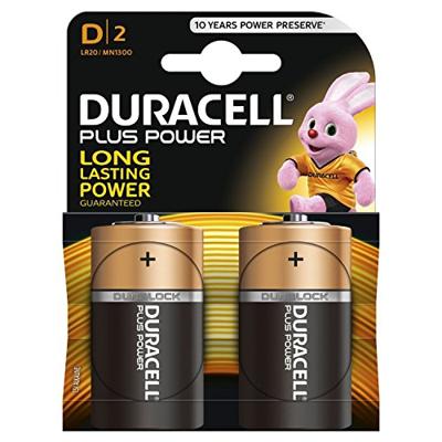 Duracell batterijen plus power MN1300 LR20 2 stuks 1.5V