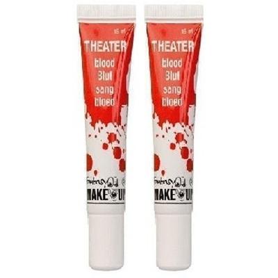 2x Tube kunstbloed 15 ml - Schmink 2x Tube kunstbloed 15 ml - Schmink