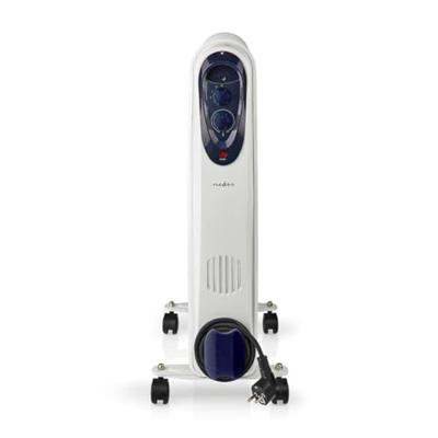 Nedis htoi30wt11 mobiele olieradiator 1000 / 1500 / 2500 w 11 vinnen instelbare thermostaat 3 warmte standen omvalpreventie wit - thumbnail
