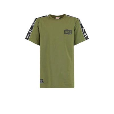 CoolCat Junior T-shirt Ewoud met tekst groen