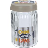 Voorraadpot glas 1400ml deksel - thumbnail