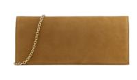 Lodi Dames Clutches in Suede (Taupe) - thumbnail