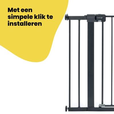 Uitbreiding voor slagbomen U-PRESSURE metaal 14 CM metaal Zwart - thumbnail