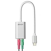 LINDY Computer Kabel Lindy Audio Adapter - Soundkarte - USB-C [USB-C - Jackplug] - thumbnail