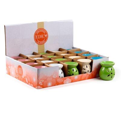 Keramiek Geurbrander met uitgesneden bloemblad - Small