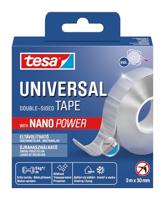 Tesa dubbelzijdige tape Nano Power, ft 3 m x 30 mm, transparant - thumbnail