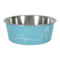 Zolux love voerbak hond blauw - thumbnail
