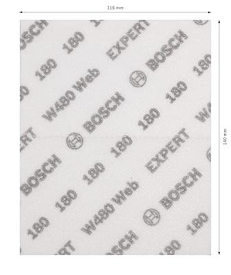 Bosch Accessories 2608902382 2608902382 Schuurblad Korrelgrootte (num) 180 (l x b) 140 mm x 115 mm 2 stuk(s)