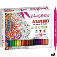 Set Viltstiften Alpino Dual Artist Multicolour (8 Stuks) - thumbnail