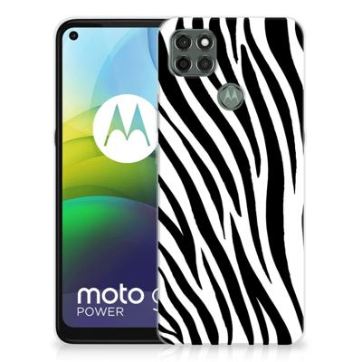 Motorola Moto G9 Power TPU Hoesje Zebra Motorola Moto G9 Power TPU Hoesje Zebra