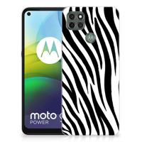 Motorola Moto G9 Power TPU Hoesje Zebra - thumbnail