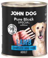JOHN DOG Pure Black Special Edition Lamb - natvoer voor honden - 800g - thumbnail