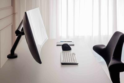 BakkerElkhuizen BE Flexible Single 88,9 cm (35 ) Zwart Bureau