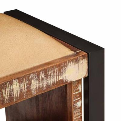 Opslagbank Multikleur 80 x 35 x 40 cm Massief gerecycled hout