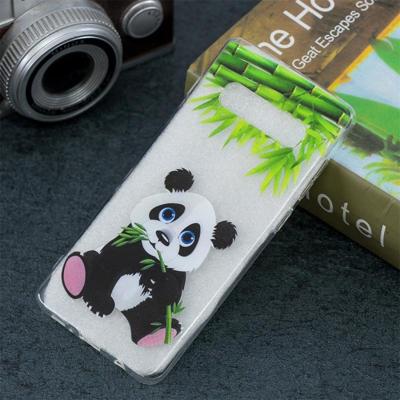 Panda patroon transparant TPU beschermhoes voor Galaxy S10 Plus Panda patroon transparant TPU beschermhoes voor Galaxy S10 Plus