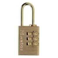Masterlock 20mm - aluminium body with brass finish - 21mm brass plated steel shac - 620EURD - thumbnail