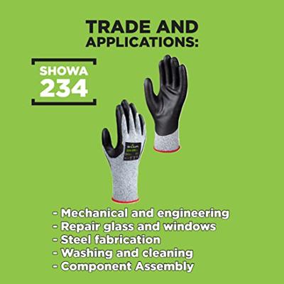 Showa werkhandschoenen - 234 - nitril-foam - snijbestendig - 8/L