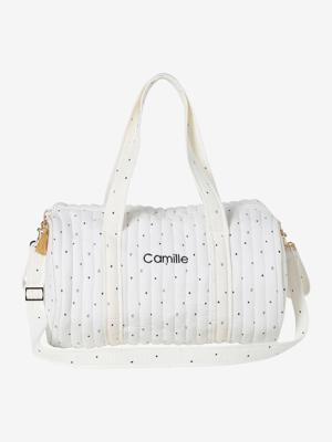 Baby Roll luiertas van katoengaas ivoor met print