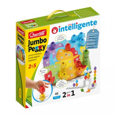 Quercetti jumbo insteek pinnen, 45dlg.