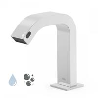 Elektronische Fonteinkraan met Zeepdispenser Tres Tempo Standard Vierkant Chroom - thumbnail