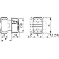 BACO 172101 Lastscheidingsschakelaar 32 A 1 x 90 ° Geel, Rood 1 stuk(s) - thumbnail