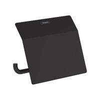 Hansgrohe AddStoris toiletrolhouder met klep 15,3x11,6x8,6cm mat zwart - thumbnail
