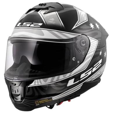 LS2 integraalhelm "ff808 stream ii galdam". helmet ff808 stream ii galdam m bl./white