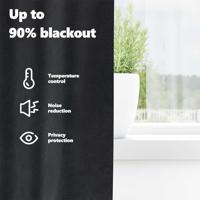 VidaXL Verduisterende gordijnen 2 pcs donkergrijs 140 x 175 cm fluweel - thumbnail