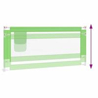 VidaXL Bedhekje peuter 200x25 cm stof groen - thumbnail